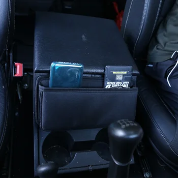 Bumbac Negru Pentru Land Rover Defender 110 130 2009-2018 Pentru Defender 90 De Auto Cotiera Cutie Depozitare Cotiera Compartiment De Depozitare Saci