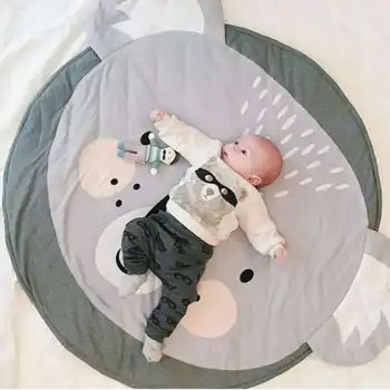 Bumbac Pătură Copii Decor Dormitor pentru Copii Joaca Mat Rotund Plin Covor Drăguț Koala Imprimare Etaj Tampon de Joc pentru Camera de zi