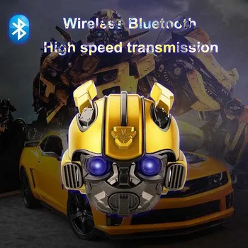 Bumblebee Difuzor Bluetooth mini boxe Wireless Subwoofer Stereo Transformatoare LED Lumină Intermitentă BT boombox Pentru FM Mp3 TF