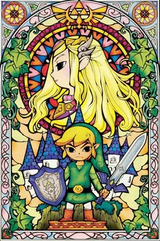 Burghiu plin 5D Diy Diamant Pictura Desene animate The Legend Of Zelda spre Cer Sabie Broderie Cusatura Cruce cadou lucru Manual Decoratiuni