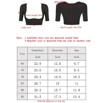 Burvogue Femei Shapewear Topuri Slim Crop Top Formator Braț Formator de Compresie Postura Corpului Formator Underbust Negru Bej S-3XL