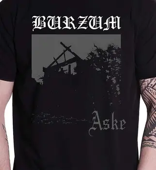 Burzum Mens T Shirt Negru Aske Album Trupa De Acoperire Oficială De Vară Stil Mens T-Shirt Tricou Barbati Moda De Top Tee Plus Dimensiune