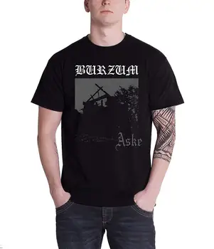 Burzum Mens T Shirt Negru Aske Album Trupa De Acoperire Oficială De Vară Stil Mens T-Shirt Tricou Barbati Moda De Top Tee Plus Dimensiune