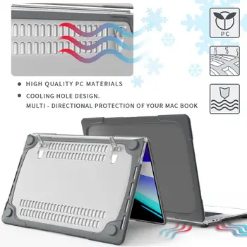 BuzzLee Pentru MacBook Pro de 16 inch A2141 Ultra Subțire Caz w/ Kickstand Silicon Mat translucid, rezistent la Șocuri de Protecție Capac Greu