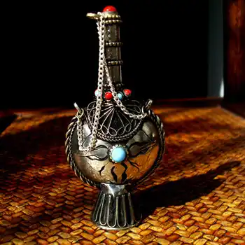 BYH035 Tibetan Handicrafted Sticla de Prizat Tibet sterge cumva Dorje Amuleta Amuleta Pandantiv pentru Om