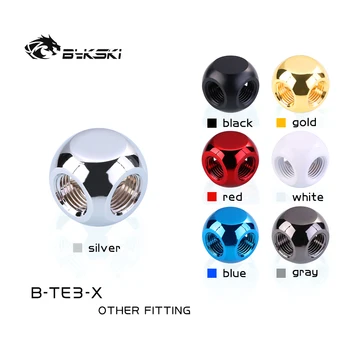 Bykski B-TE3-X, 3-Way Cubi Spilter Accesorii , Multi-colorate , G1/4 3 Canale Accesorii