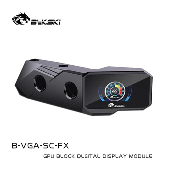 Bykski LCD Termometru Pentru GPU Apă Bloca Ecranul Colorat Temperatura Apei Detecter Acril/POM Senzor Transperant B-VGA-SC-FX