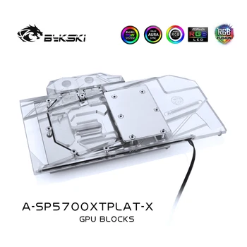 Bykski O-SP5700XTPLAT-X GPU Bloc de Răcire cu Apă Pentru Sapphire Radeon RX 5700 XT Nitro+ Calculator Componentă a Căldurii