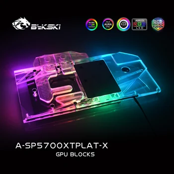 Bykski O-SP5700XTPLAT-X GPU Bloc de Răcire cu Apă Pentru Sapphire Radeon RX 5700 XT Nitro+ Calculator Componentă a Căldurii