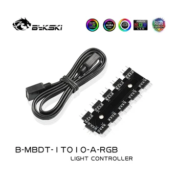 Bykski RGB /O-RGB Hub / RGB antet extinde de la 1 la 10 / Pentru 4pin 12v RGB /3PIN 5V benzi cu LED-uri / RGB adaptor