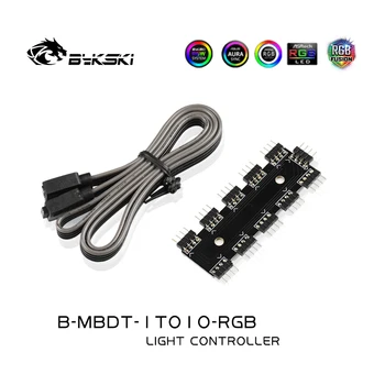 Bykski RGB /O-RGB Hub / RGB antet extinde de la 1 la 10 / Pentru 4pin 12v RGB /3PIN 5V benzi cu LED-uri / RGB adaptor