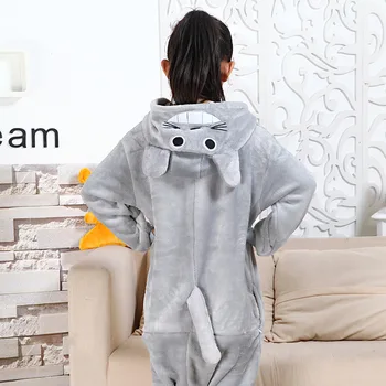 Băiat Fată Pijamale Copii Nou Unisex pijamas Totoro Copil de Desene animate de Animale Cosplay Pijama Onesie Pijamale Hoodie