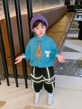 Băieți Reflectorizante Pierde-Fit Jambiere de Moda 2020 Noi de Toamna pentru Copii-coreeană Stil Casual All-meci Pantaloni