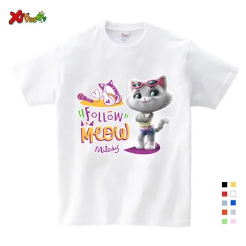 Băieții cu maneci scurte T-shirt 2-8T Printesa de Imprimare Fata Tricou de Desene animate Amuzant Casual, Haine pentru Copii de Vară Harajuku Îmbrăcăminte pentru Copii