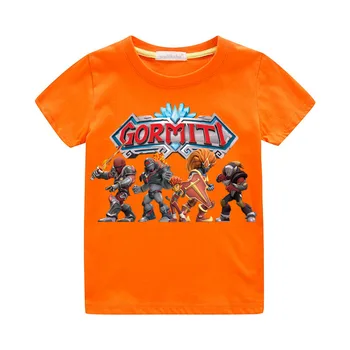 Băieții de Vară Gormiti tricouri Fete Casual Alb Teuri Top Costum de Desene animate pentru Copii Jocuri, Tricouri, Haine Copii, Tricouri 2020