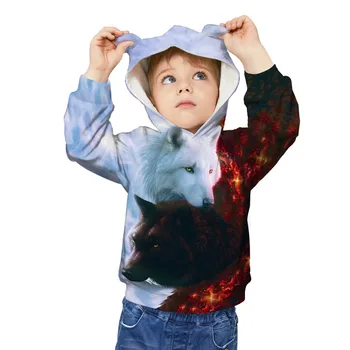 Băieții Hanorace Jacheta 3D de Imprimare Mâneci Lungi și Jachete pentru Fete Baieti 8 9 10 12 13 Ani Streetwear Haine pentru Copii