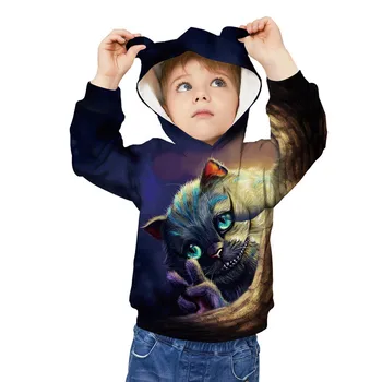 Băieții Hanorace Jacheta 3D de Imprimare Mâneci Lungi și Jachete pentru Fete Baieti 8 9 10 12 13 Ani Streetwear Haine pentru Copii