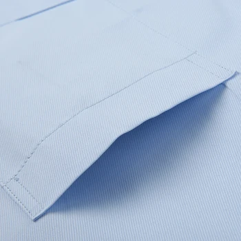 Bărbați Clasic cu Maneca Lunga Solid/dungi de Bază Dress Shirt Singur Patch-uri de Buzunar de Afaceri Formal, dotare Standard, Birou Sociale Tricou
