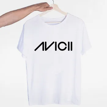 Bărbați Dj Avicii T-shirt, O-Neck Mâneci Scurte de Vară de Moda Casual Unisex Bărbați și Femei Tricou