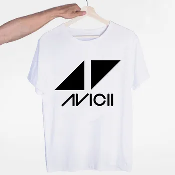 Bărbați Dj Avicii T-shirt, O-Neck Mâneci Scurte de Vară de Moda Casual Unisex Bărbați și Femei Tricou