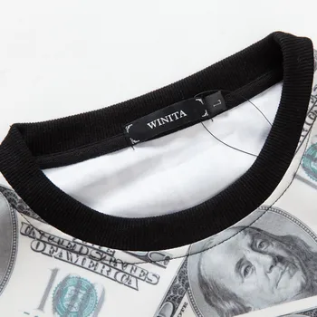 Bărbați Femei Bani Dolar de Imprimare 3D Hanorac + Pantaloni Unisex Treninguri Tipărite Joggeri Tinuta Bluze de Trening Set