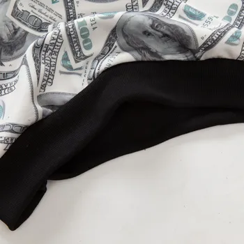 Bărbați Femei Bani Dolar de Imprimare 3D Hanorac + Pantaloni Unisex Treninguri Tipărite Joggeri Tinuta Bluze de Trening Set