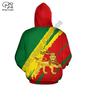 Bărbați Femei Etiopia Completă de imprimare 3D Hanorace Amuzant steagul țării Tricou de Moda unisex cu Glugă leu Pulover picătură de transport maritim