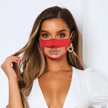 Bărbați Femei Mască De Protecție Împotriva Vântului, Cu Geam Clar Expresie Vizibilă Pentru Surzi Și De Auz Fata Maskes Mascarillas Mascarar
