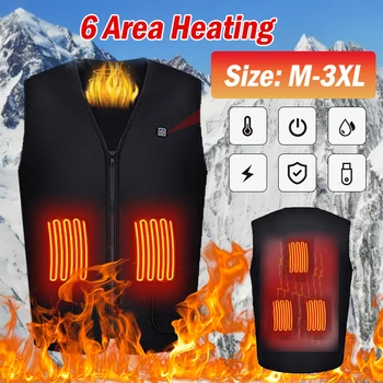 Bărbați Femei încălzit vesta USB de Reincarcare încălzire gilet Reglabile incalzite jacheta de Iarnă în aer liber Încălzire Electrică Vesta 열선조끼
