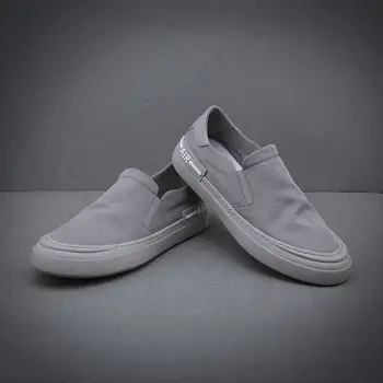 Bărbați Mocasini de Vara Breathble Slip-on Pantofi de Panza Plat Confortabil de Cauzalitate Pantofi Solid Retro Designer de Adidași de Agrement Încălțăminte