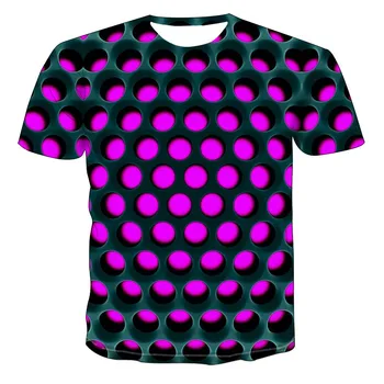 Bărbați mânecă scurtă moda T-shirt cu 3D model digital de imprimare, de vară 2020 T-shirt
