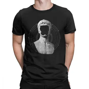 Bărbați T-Shirt Fără Chip Sculptură Greacă Vaporwave Harajuku Bumbac Tricouri Maneca Scurta Grec Roman Spațiu Stele Grunge Hipster Tricou