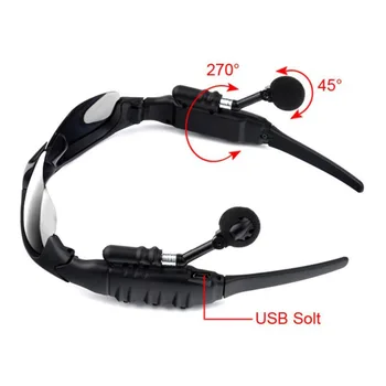 Bărbați în aer liber ochelari Bluetooth, ochelari de soare, căști fără fir sport ascultarea melodiilor hands-free Bluetooth wireless headset