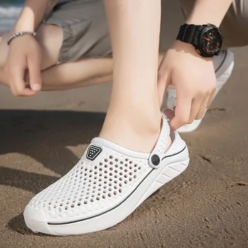 Bărbați în aer liber, Tobogane Sandale Unisex Grădină Acasă Confortabil Saboți Pantofi de Plaja si Apa Pantofi Femei Papuci Slip-on Pantofi