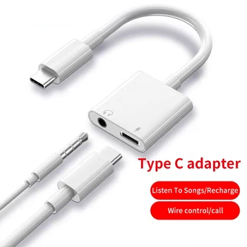C USB Adaptor Audio-Incarcator Adaptor de 3,5 mm Jack pentru Căști De Tip C Tip Încărcător-C Adaptor Pentru Samsung, Xiaomi, Huawei Aux Căști
