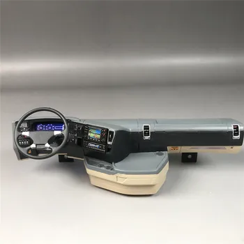 Cabina consola centrala cu LED instrument pentru 1/14 Scară Control de la Distanță Tamiya scania R470 R620