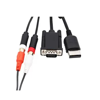 Cablu VGA pentru SG Dreamcast de Înaltă Definiție + 3.5 mm la 2-de sex Masculin Adaptor RCA