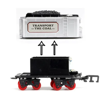 Cadou de crăciun de Simulare Clasic de Control de la Distanță Tren cu Aburi Cu Sunet Baterie Cifre Moș Crăciun Jucării pentru Copii