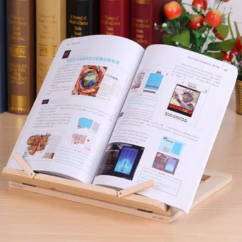 Cadru de lemn Lectură cu Raft Suport de Carte de Lectură Bookend Suport Tablet PC Muzica Stand de Masa din Lemn Desen Șevalet Papetărie