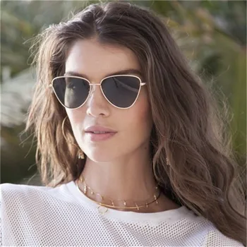 Cadru metalic Ochi de Pisica ochelari de Soare Femei Oculos Ochelari Cateye Ochelari de Soare de Brand Designer de sex Feminin Nuante Gafas UV400