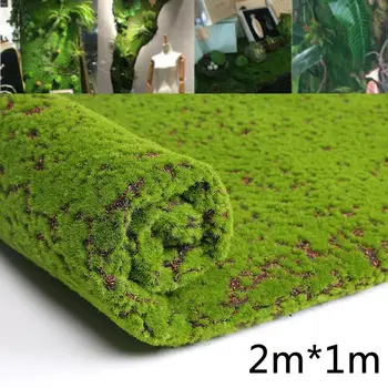 Cafea Mușchi Artificial Fals Plante Verzi de Iarbă Pentru Magazin Patio Perete Home Garden Decor DIY 1M*2M Moss