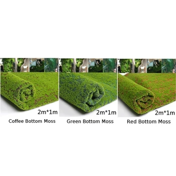 Cafea Mușchi Artificial Fals Plante Verzi de Iarbă Pentru Magazin Patio Perete Home Garden Decor DIY 1M*2M Moss