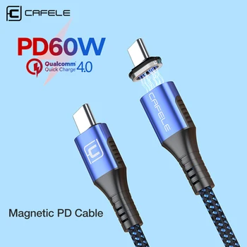 CAFELE Magnetic USB C PD cablu de Încărcare 5A C USB cablu de Încărcare QC4.0 Tip C Cablu pentru iPhone, huawei, xiaomi, samsung Încărcător Rapid