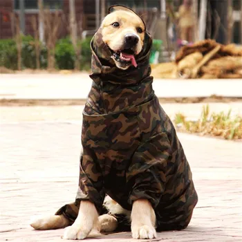 Caine mare de Îmbrăcăminte de Ploaie de sex Feminin/masculin Salopeta cu Gluga Jacheta Pentru animale de Companie Labrador rezistent la apa de Ploaie Costum Câine Mare Impermeabile#36