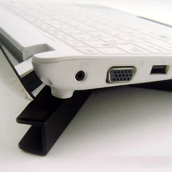 Calculator de Birou Suport Dual de Răcire Ventilator Notebook Stand Pliabil USB Rack Suport Negru