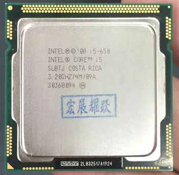Calculator PC, Intel Core i5-650 i5 650 Procesor (4M Cache, 3.20 GHz) CPU LGA 1156 de lucru în mod corespunzător Procesor Desktop