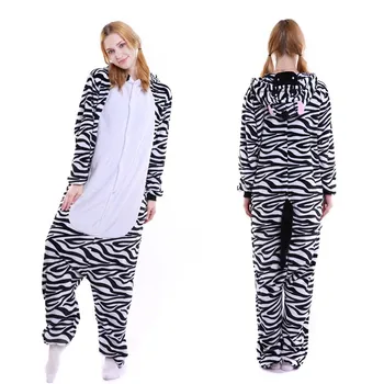 Caldă Copii Pijamale Animale Onsies Flanel Pijamale pentru Copii Zebra pijamale Pentru Fete Baieti cămașă de noapte Cosplay