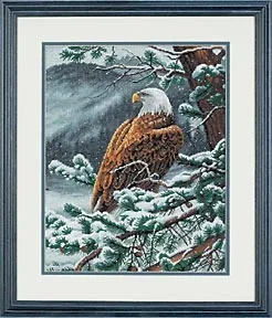 Calitate de top minunat numărat goblen kit Eagles Ochi Vedere de zăpadă eagle dimensiuni 35117, Eagle ' s Eye View