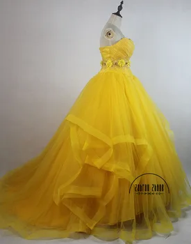 Calitate De Top ! Noi Moive Printesa Belle Pentru Adult Cosplay Costum Fantezie Rochie De Mireasa Personalizate