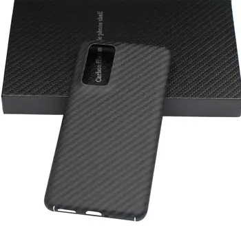 Calitatea Cazul în care Telefonul Pentru Huawei P40/Pro Fibră de Carbon husa de Protectie Slim Telefon rezistent la Socuri N1T3